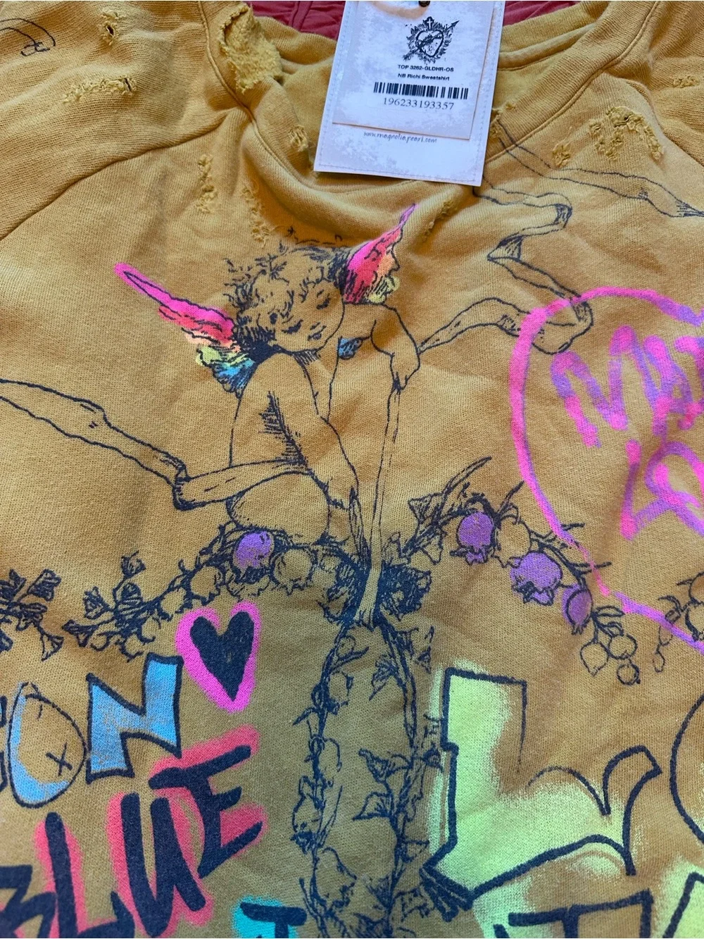 NWT Magnolia Pearl Neon Bluebonnet Richi Sweatshirt - Picture 6 of 11